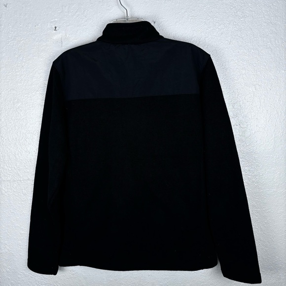 Landway Capitan Sweater-Knit Fleece Jacket Nylon Trim Black NWT Small Chest Logo - Picture 10 of 10